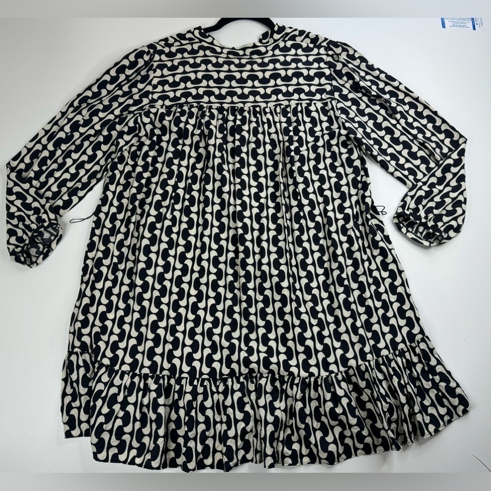 NWT Zara The Paula Retro Swing Dress Womens Medium - Picture 4 of 14